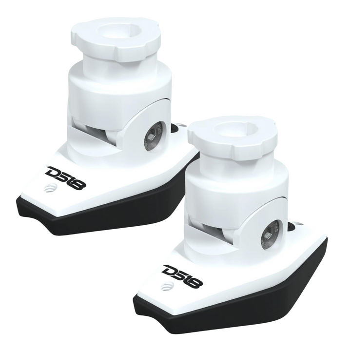 Adaptadores de abrazadera de soporte de montaje plano blanco DS18 HYDRO TMBRX/WH - Se adapta a todos los altavoces de torre NXL-X y CF-X