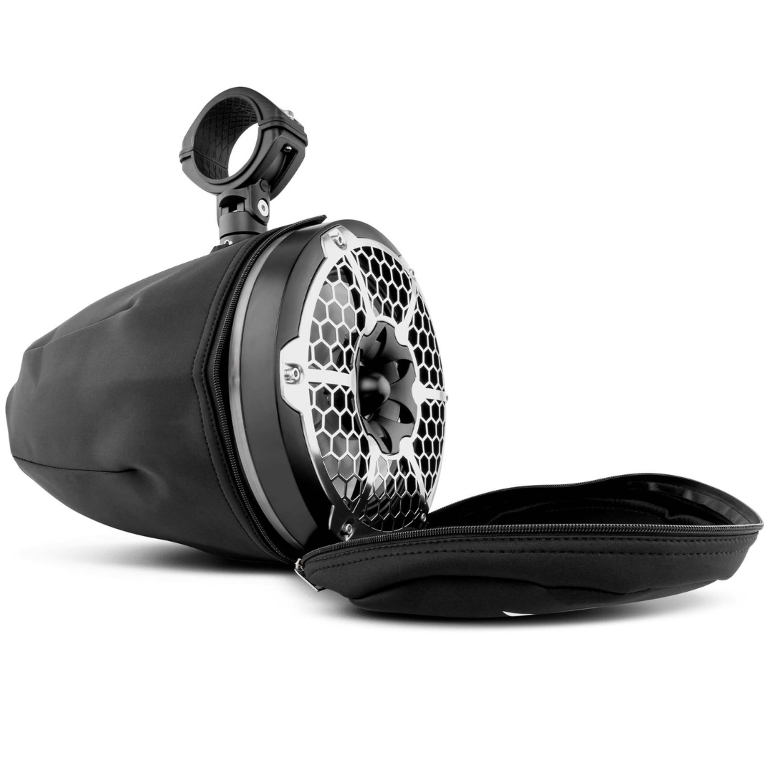 DS18 TPC10 Cubiertas para cápsulas de altavoz de torre resistentes al agua de 10" en color negro - Se adapta a las torres NXL-X y CF-X