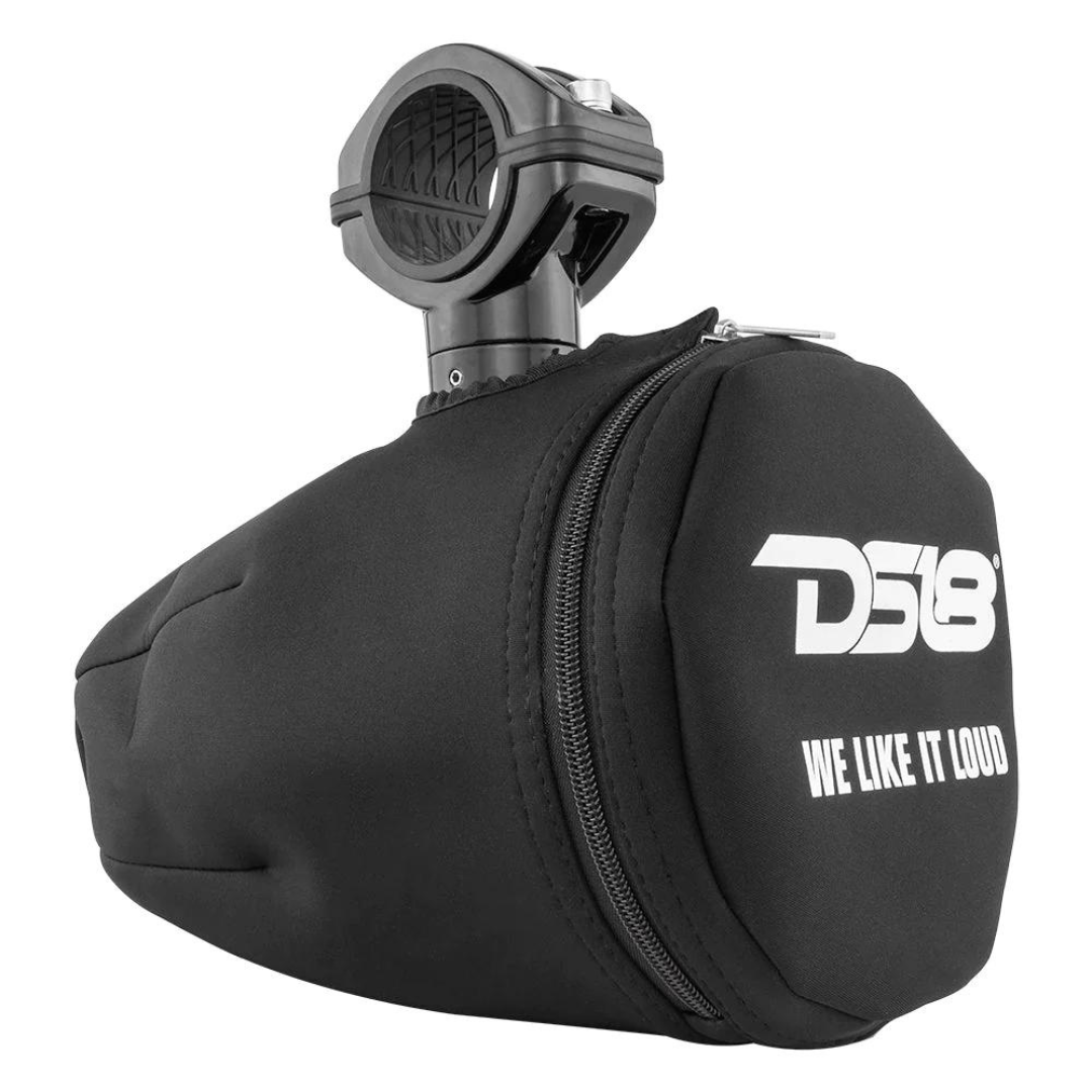 DS18 TPC6 Cubiertas para cápsulas de altavoz de torre resistentes al agua, color negro, de 6,5" - Se adapta a las torres NXL-X y CF-X