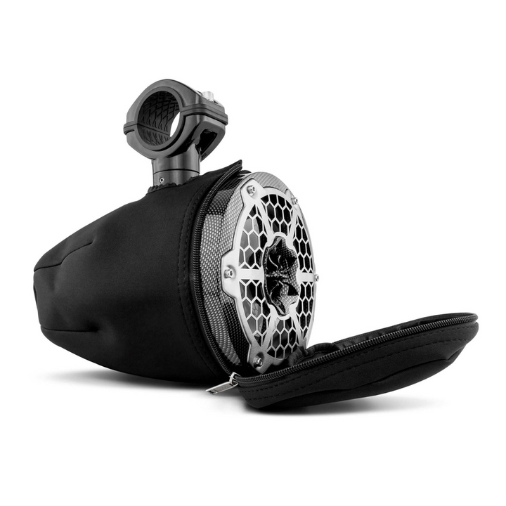 DS18 TPC6 Cubiertas para cápsulas de altavoz de torre resistentes al agua, color negro, de 6,5" - Se adapta a las torres NXL-X y CF-X