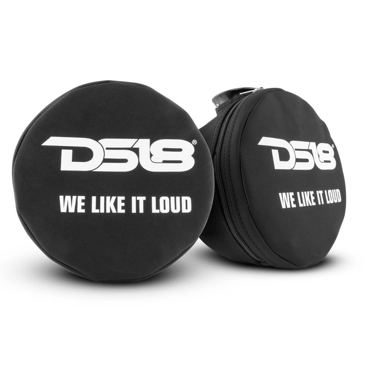 DS18 TPC8S Cubiertas para cápsulas de altavoz de torre resistentes al agua de 8" en color negro - Se adapta a las torres NXL-PS y CF-PS