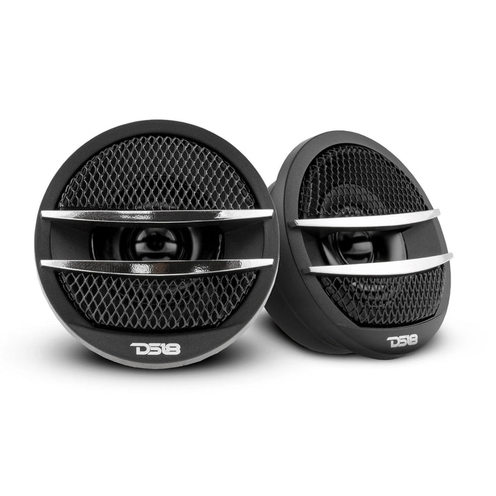DS18 TX1S Tweeters de ferrita con domo PEI de 2,4" con bloqueadores de graves incorporados - 50 vatios Rms 4 ohmios