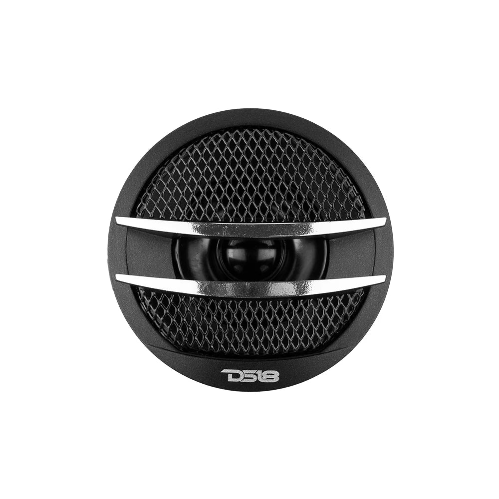DS18 TX1S Tweeters de ferrita con domo PEI de 2,4" con bloqueadores de graves incorporados - 50 vatios Rms 4 ohmios