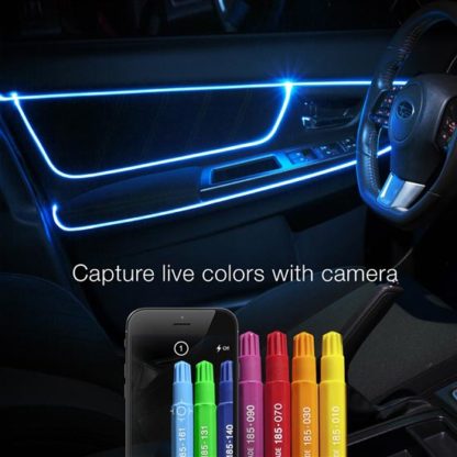 XKGlow XK-FO-ADV LED 12 Foot Fiber Optic Interior Light Kit with Bluetooth Control