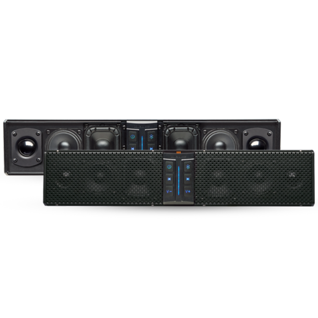 PowerBass XL-650 Amplified Marine Sound Bar with Built-in DSP and Bluetooth Connectivity - 250 Watts Rms 6 Speaker System
