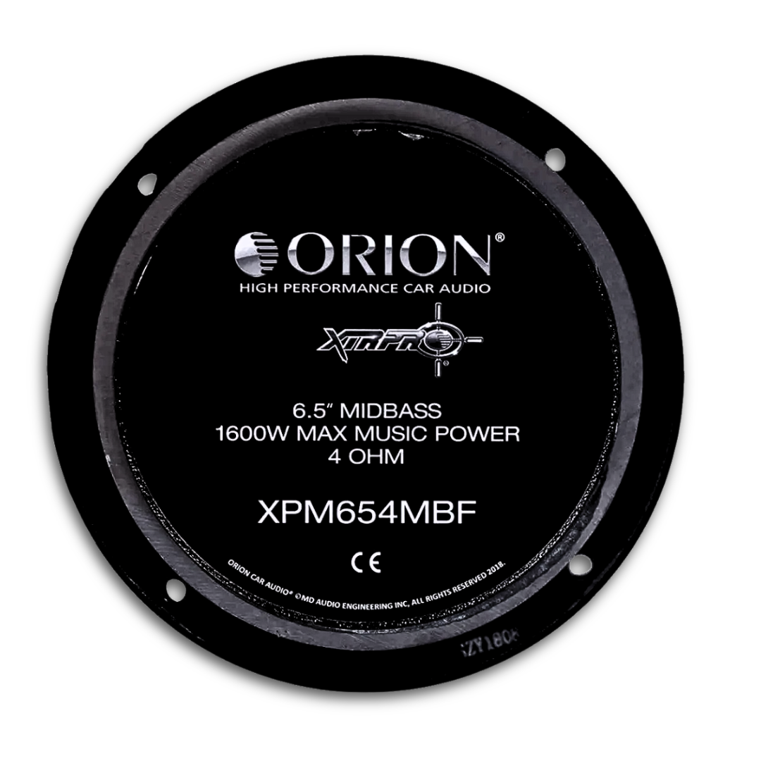 Orion XPM654MBF 6.5" Mid-Bass Loudspeakers - 400 Watts Rms 4-ohm