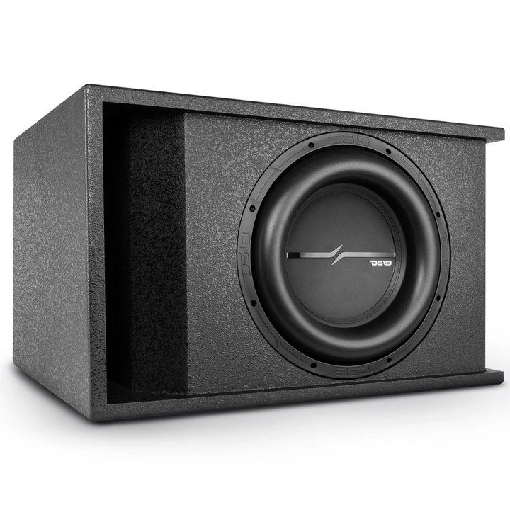 DS18 ZXI-112LD.RG ZXI-12.2D 12" Subwoofer with Ported Sub Enclosure Tuned to 29Hz - 1000 Watts Rms 1-ohm