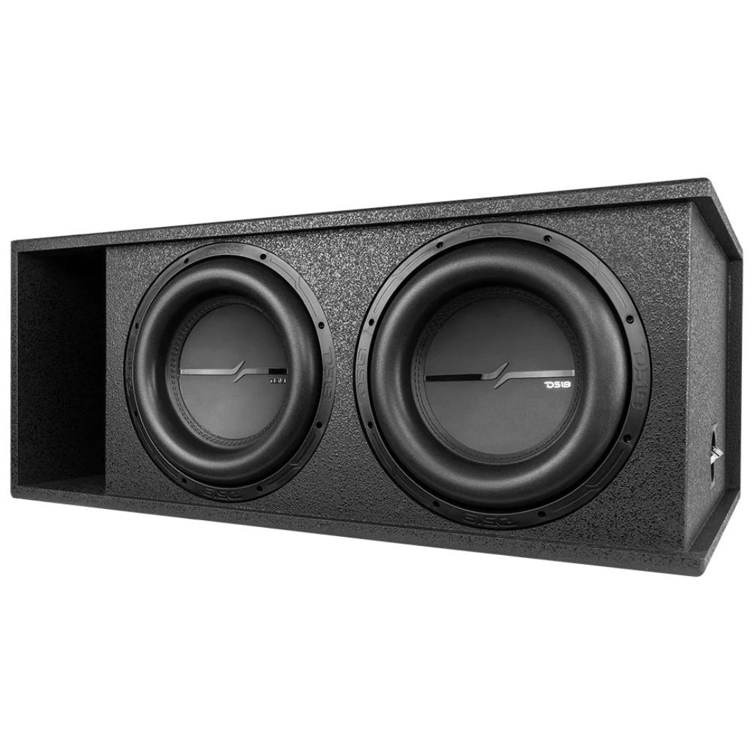 DS18 ZXI-212LD.RG 2x ZXI12.4D 12" Subwoofers with Ported Subwoofer Enclosure Tuned to 29Hz - 2000 Watts Rms 1-ohm