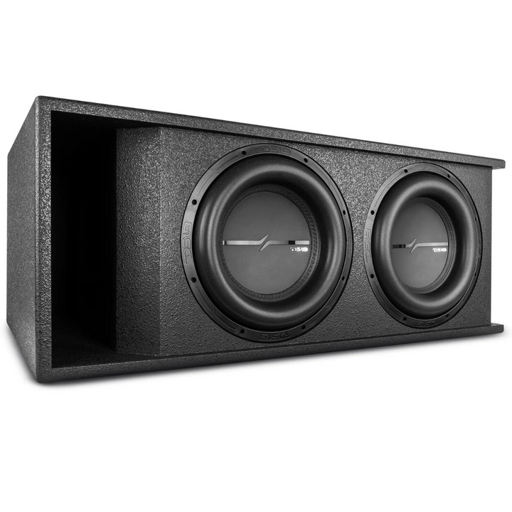 DS18 ZXI-212LD.RG 2 subwoofers ZXI12.4D de 12" con caja de subwoofer con puerto sintonizado a 29 Hz - 2000 vatios Rms 1 ohmio