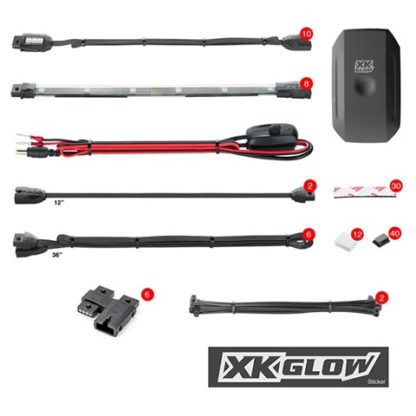 XKGLOW KS-MOTO-ADVANCE Motorcycle Underglow with Engine Accent LED Accent Light Kit and Bluetooth Control
