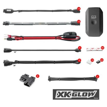 XKGLOW KS-MOTO-PRO Motorcycle Underglow, Engine and Wheel LED Accent Light Kit with Bluetooth Control