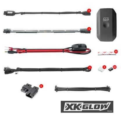 XKGLOW KS-MOTO-STANDARD Motorcycle Underglow and Engine LED Accent Light Kit with Bluetooth Control