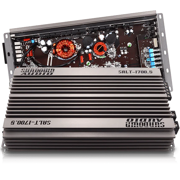 Sundown Audio SALT-1700.5 5-Channel Digital Amplifier - 4 x 125 Watts Rms @ 4-ohm + 1300 Watts Rms @ 1-ohm