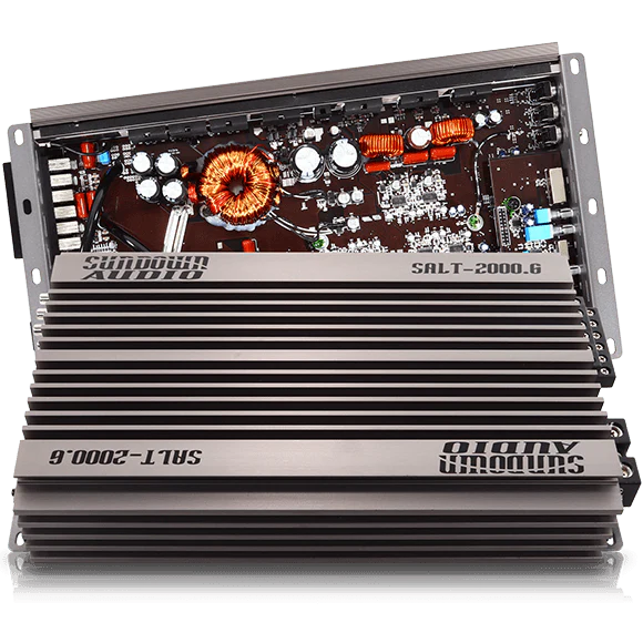 Sundown Audio SALT-2000.6 6-Channel Digital Amplifier - 2 x 200w  Rms + 2 x 250w Rms @ 2-ohm + 2 x 550w Rms @ 1-ohm