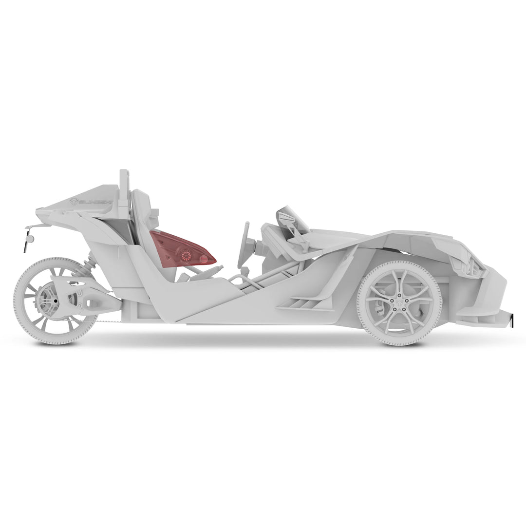DS18 Armrest Panels with Dynamic LEDs - Fits 2015-up Polaris Slingshot