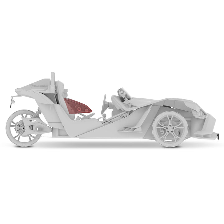 DS18 Armrest Panels with Dynamic LEDs - Fits 2015-up Polaris Slingshot