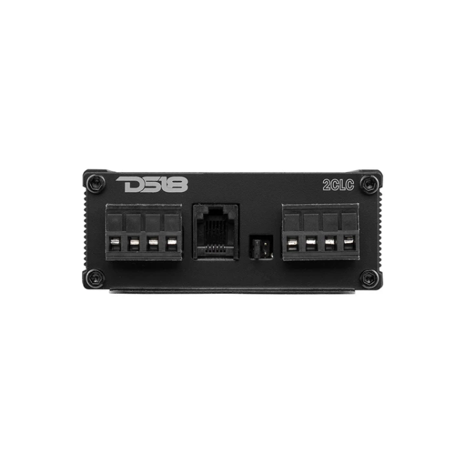 DS18 2CLC Convertidor de salida de línea de 2 canales con potenciador de graves digital y perilla de control