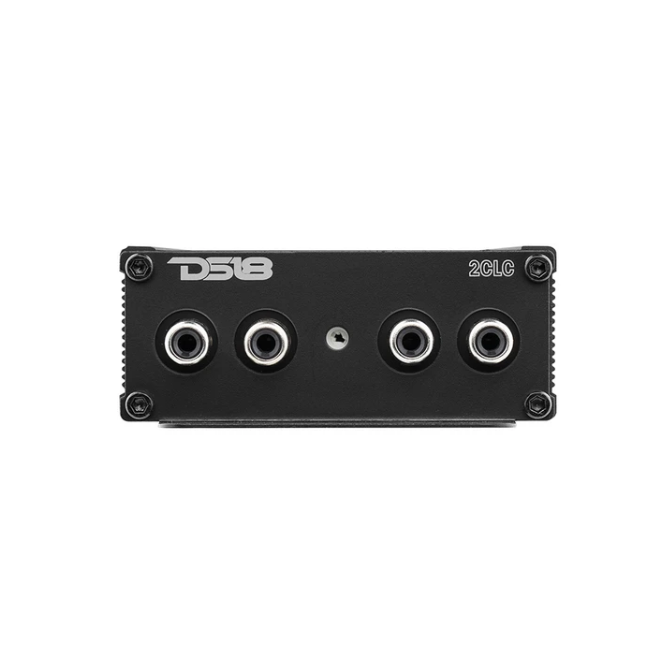 DS18 2CLC Convertidor de salida de línea de 2 canales con potenciador de graves digital y perilla de control