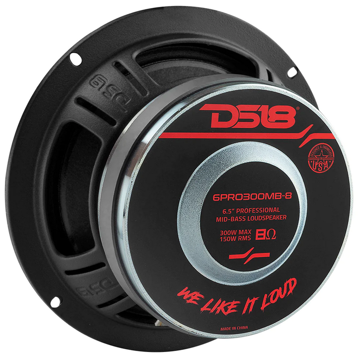 DS18 6PRO300MB-8 6.5" Mid-Bass Loudspeaker - 150 Watts Rms 8-ohm