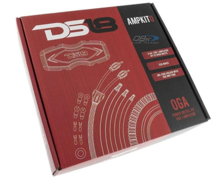 DS18 AMPKIT0 Kit de cableado de amplificador calibre 1/0 - Cable de aluminio revestido de cobre (CCA)