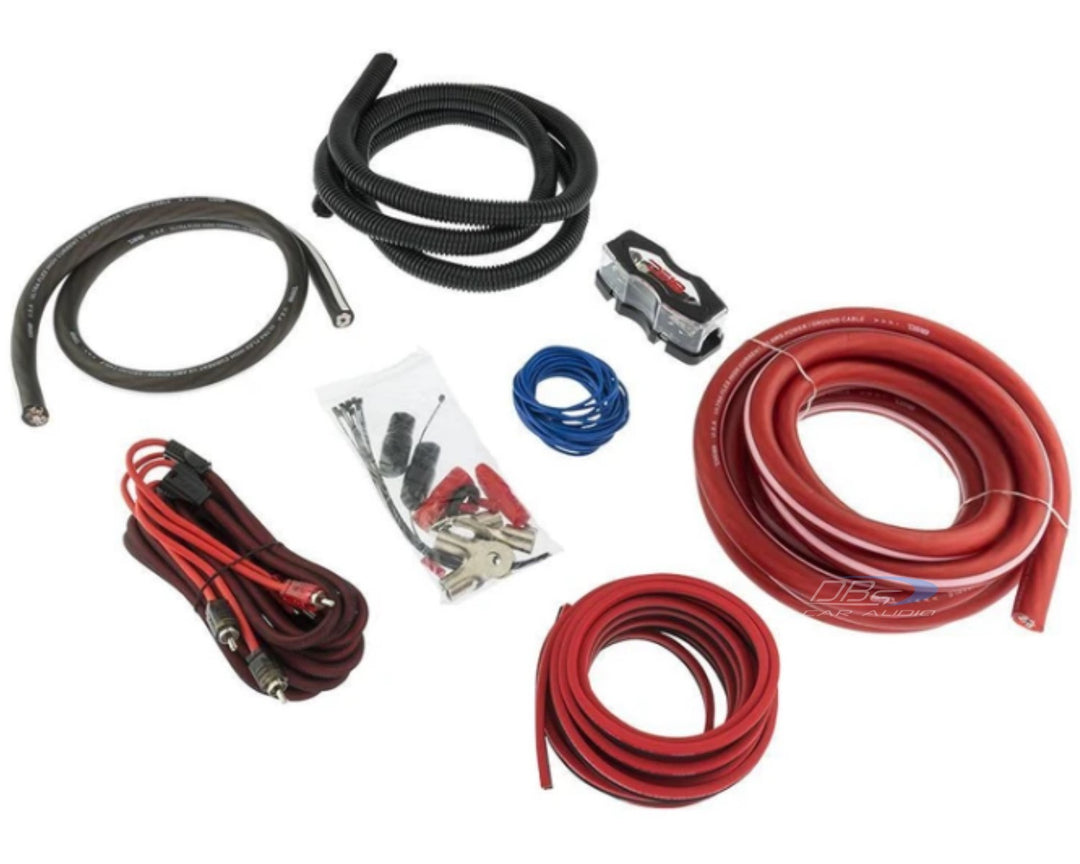 DS18 AMPKIT0 1/0 Gauge Amplifier Wiring Kit - (CCA) Copper Clad Aluminum Wire