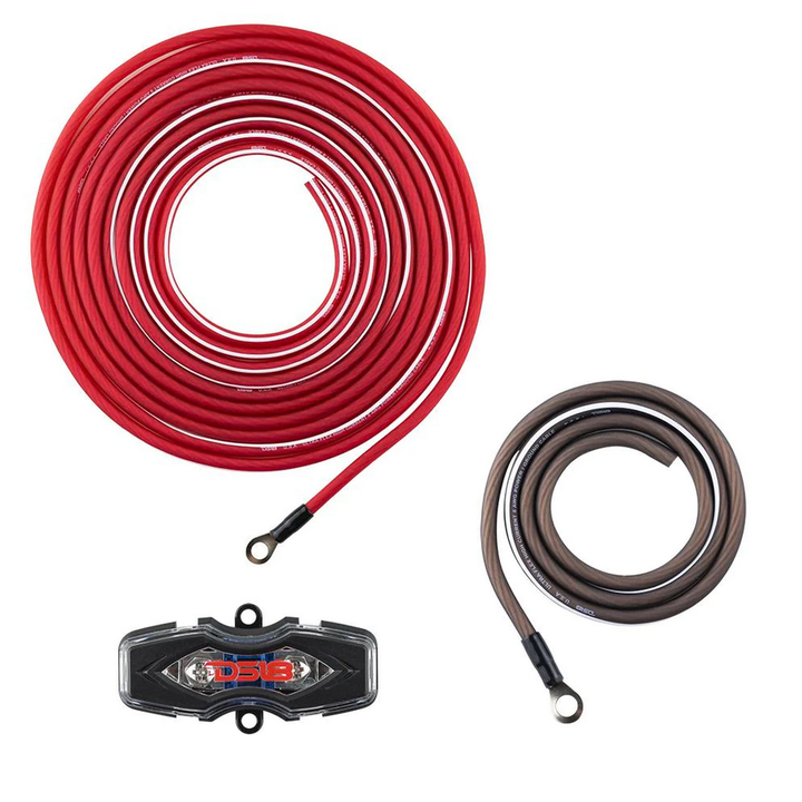DS18 AMPKIT8 8 Gauge Amplifier Wiring Kit - Copper Clad Aluminum Wire