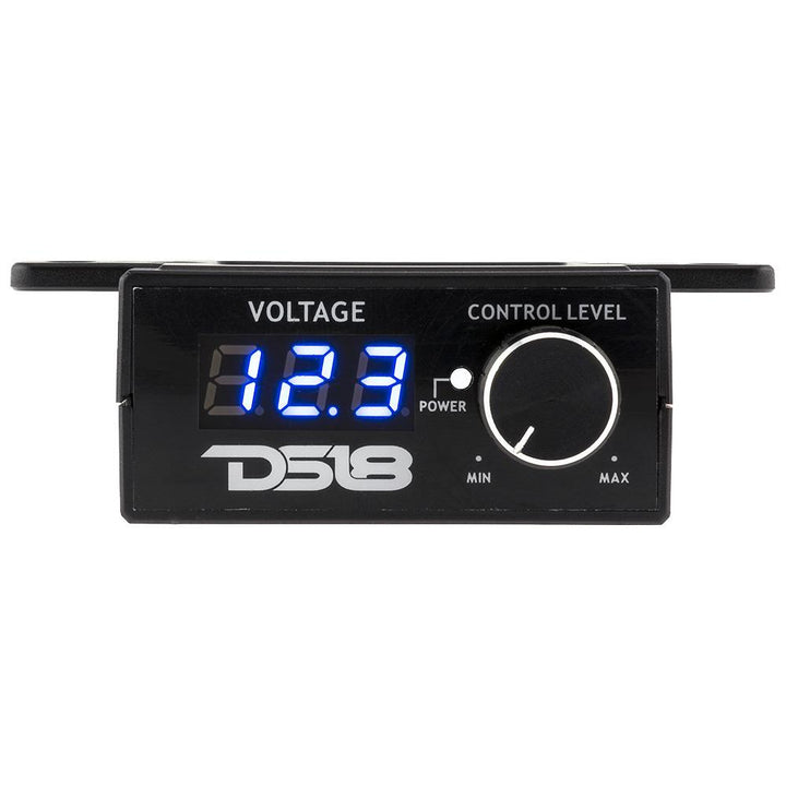 DS18 BKVR Universal Rca Bass Knob or Amplifier Level Control with Voltage Display and Remote Turn-on for Amps