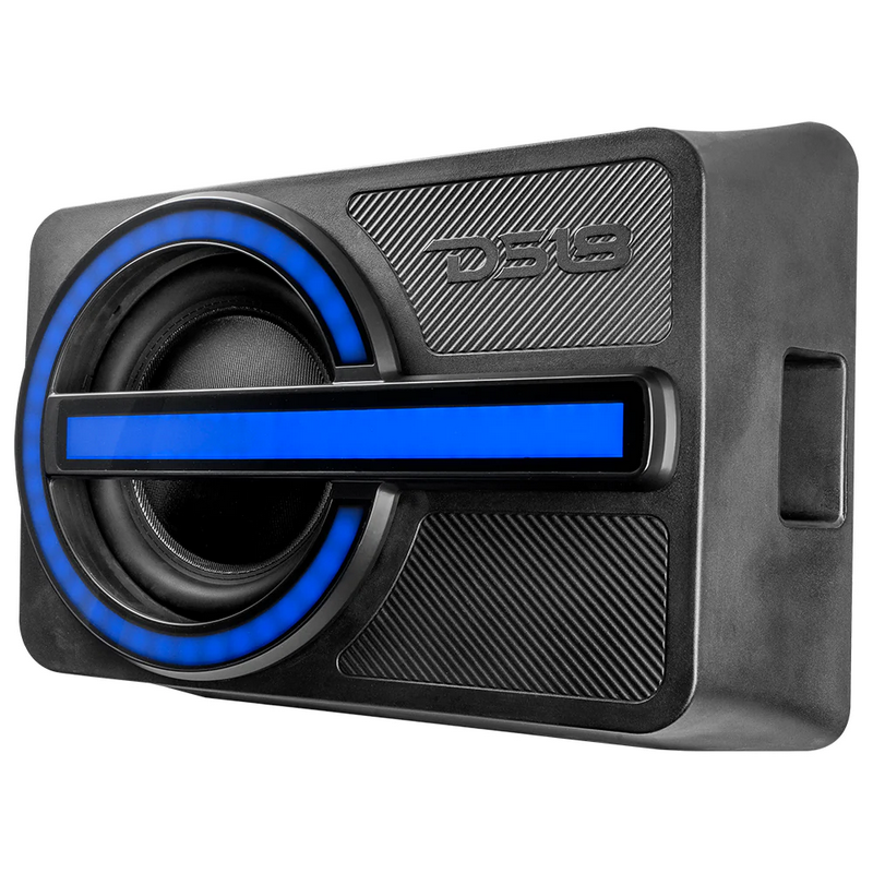 Ford Bronco 6ta generación de 2021 en adelante - Caja de subwoofer de 12" con portón trasero DS18 con amplificador, kit de amplificador y controlador LED
