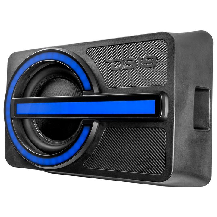 Ford Bronco 6ta generación de 2021 en adelante - Caja de subwoofer de 12" con portón trasero DS18 con amplificador, kit de amplificador y controlador LED