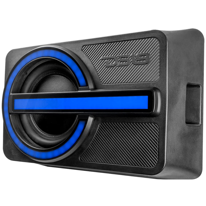 Ford Bronco 6ta generación 2021 en adelante - Caja de portón trasero DS18 BRO-BASS con luces LED RGB y subwoofer de 12" - DVC de 800 vatios Rms y 4 ohmios