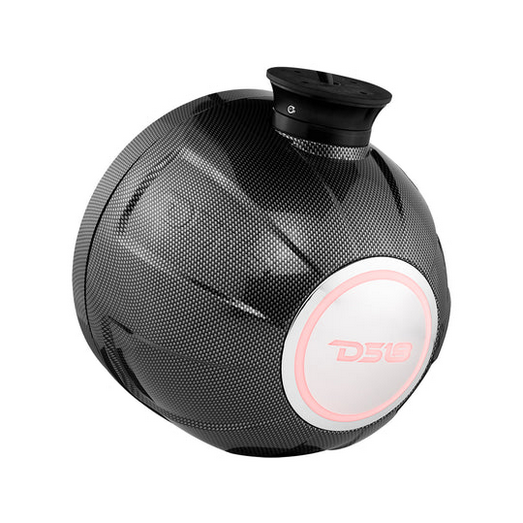DS18 CF-PS8 8" Carbon Fiber Marine Speaker Pods with Built-in RGB LED Lights - 125 Watts Rms 4-ohm