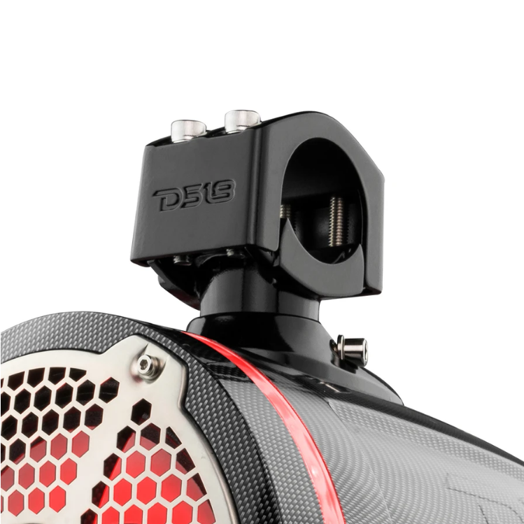 DS18 CF-X6TPNEO 6.5" Carbon Fiber Neodymium Marine Towers with Built-in RGB LED Lights - 100 Watts Rms 4-ohm