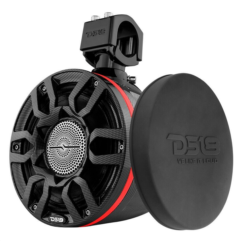 2007-2017 Jeep Wrangler JK & JKU - DS18 CF-X8PRO 8" Pro Audio Tower Speakers with Mounting Tube