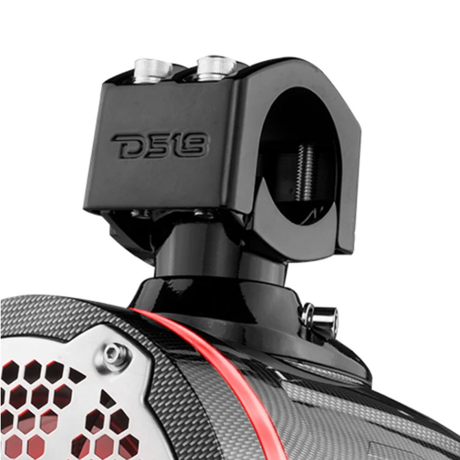 DS18 CF-X8TP Cápsulas de altavoces tipo torre marina de fibra de carbono de 8" con luces LED RGB integradas - 125 vatios Rms 4 ohmios