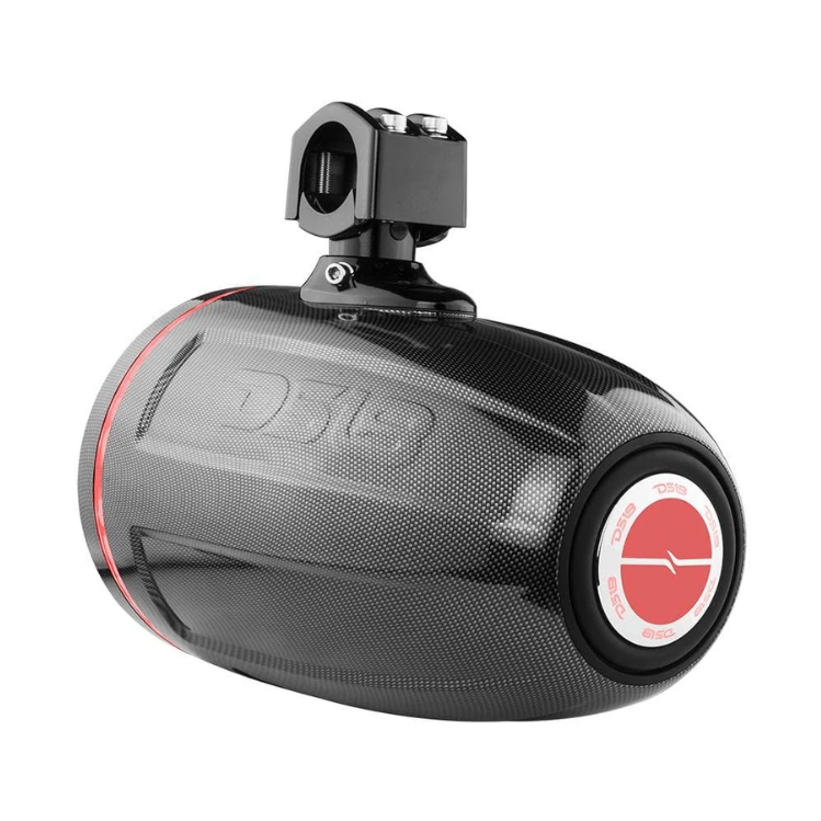 DS18 CF-X8TPNEO Torres marinas de neodimio de fibra de carbono de 8" con luces LED RGB incorporadas - 180 vatios Rms 4 ohmios