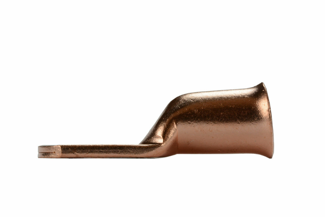 4/0 Gauge Copper Lug Ring Terminals with 3/8" Hole - 10 Pieces