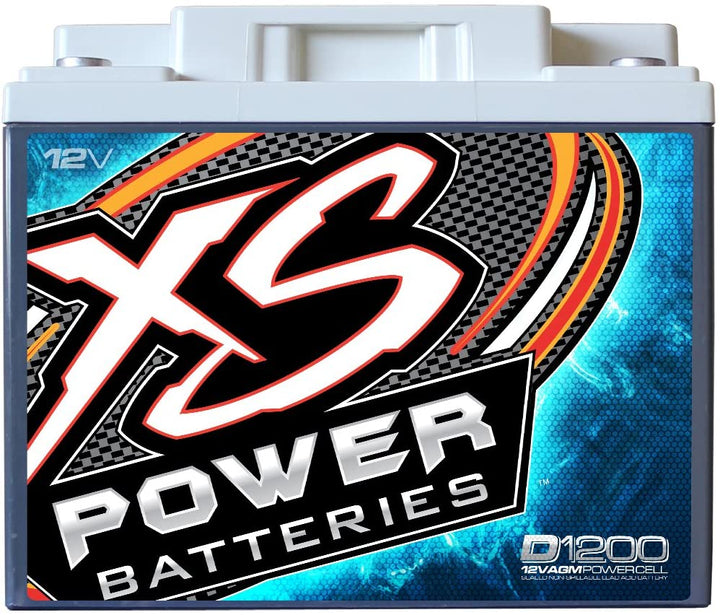 XS Power D1200 12 Volt AGM Car Audio Battery - 1500 Watts Rms | 55Ah