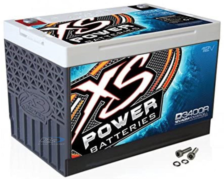 XS Power D3400R 12 Volt AGM Car Audio BCI Battery - 2500 Watts Rms | 80Ah