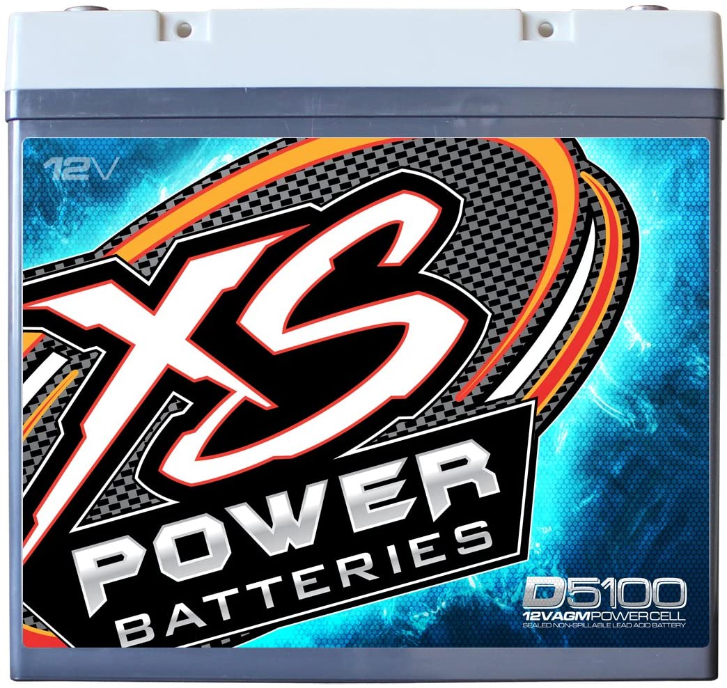 XS Power D5100 12 Volt AGM Car Audio Battery - 2000 Watts Rms | 66Ah