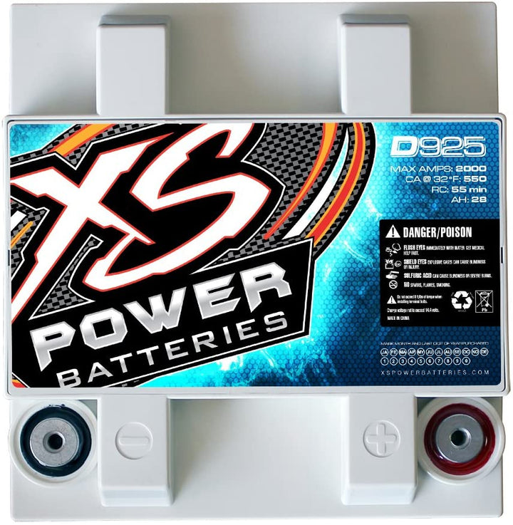 XS Power D925 12 Volt AGM Car Audio Battery - 1000 Watts Rms | 32Ah