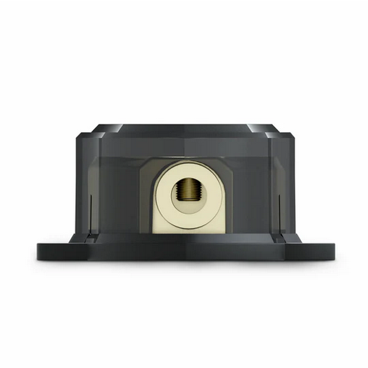 DS18 DB1020 Distribution Block with Plastic Cover - 1x 1/0 Gauge In 2x 1/0 Gauge Out