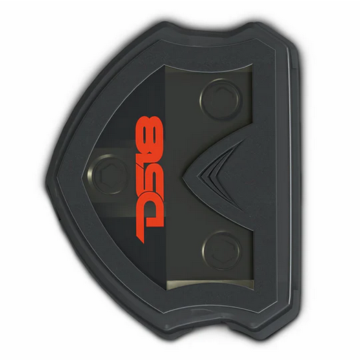 DS18 DB1030 Distribution Block with Plastic Cover - 1x 1/0 Gauge In 3x 1/0-4 Gauge Out