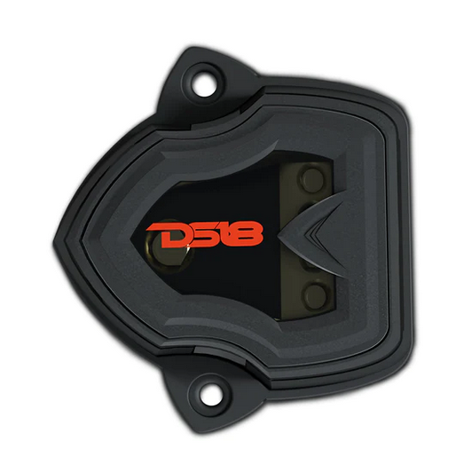 DS18 DB1448 Distribution Block with Plastic Cover - 1x 4 Gauge In 4x 8 Gauge Out