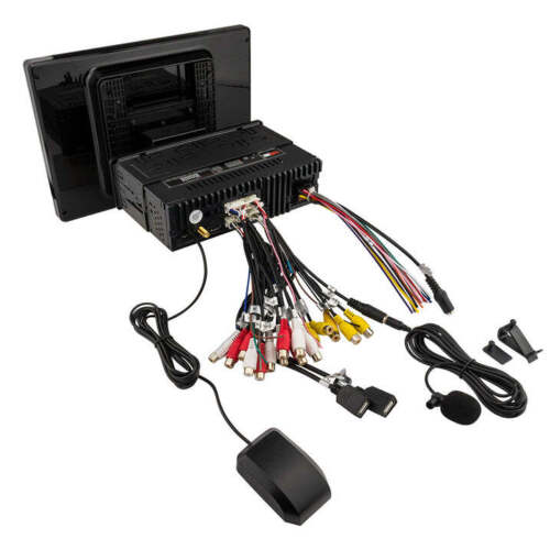 DS18 DDX10.5ADX Single-Din Radio with 10.5" Floating Touchscreen - Bluetooth, Mirror Link, USB, Gps and Android 10 (4x64GB)