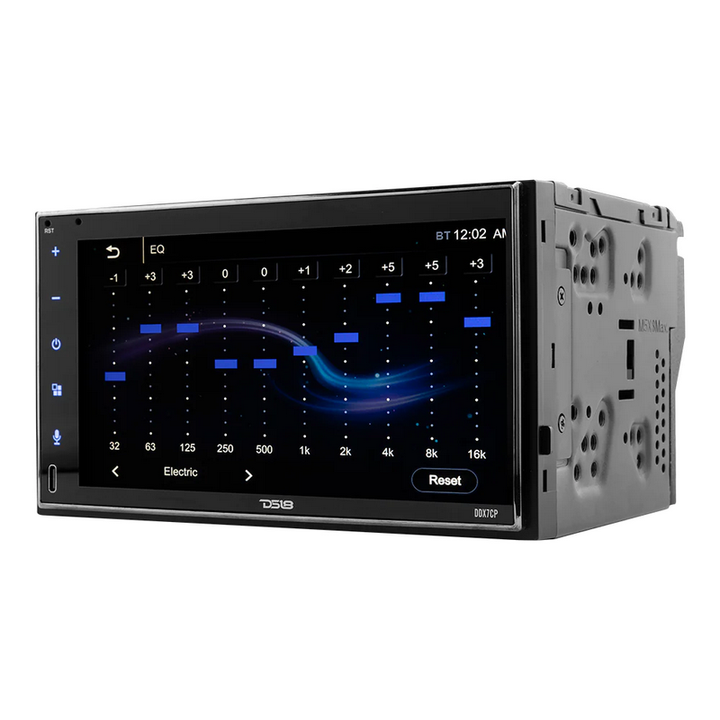 DS18 DDX7CP Double-Din Head Unit with 7" Touchscreen - Bluetooth, USB, AUX, SD, Mirror Link and CarPlay