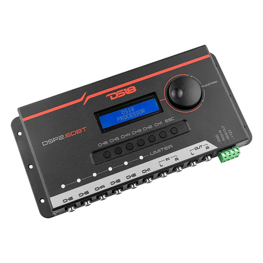 DS18 DSP2.6DBT 6-Channel Digital Sound Processor (DSP) with LCD Display Screen and Bluetooth Connectivity