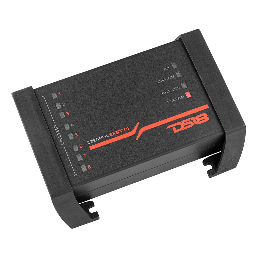 DS18 DSP4.8BTM 8-Channel Digital Sound Processor with 4 Rca Inputs and Bluetooth