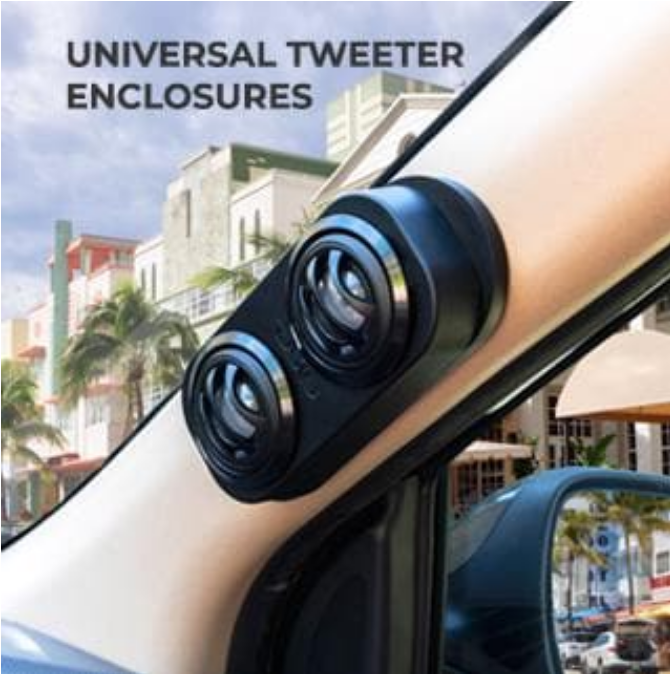 DS18 EN2T Universal Plastic Pillar Tweeter Speaker Pods - Fits 4x 2.5" Dome Tweeters