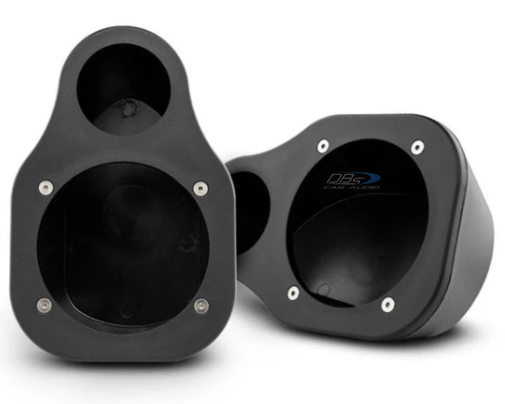 DS18 EN4P Universal 2-Way Speaker Pod Enclosures - Fits 2x 4" Mid-Range Speakers & 2x Tweeters