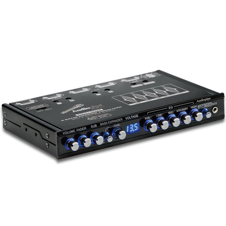 Audiopipe EQ-515DXP In-dash 5-Band Graphic Equalizer with Subwoofer Control